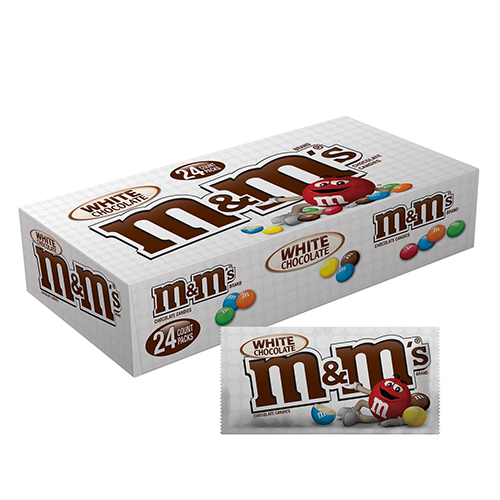 M&M'S WHITE CHOCOLATE 1.5OZ BOX OF 24 - Lehigh Wholesale Inc.